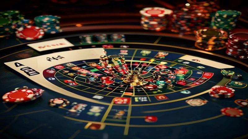 Bàn Baccarat live với bảng cầu hiển thị lịch sử ván